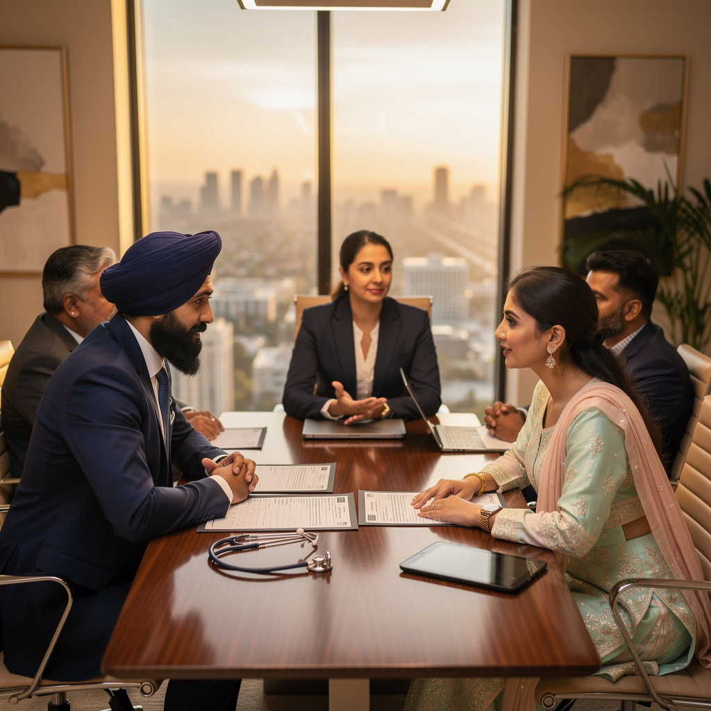 Elite Sikh doctor matrimony consultation in California with Punjabi families
